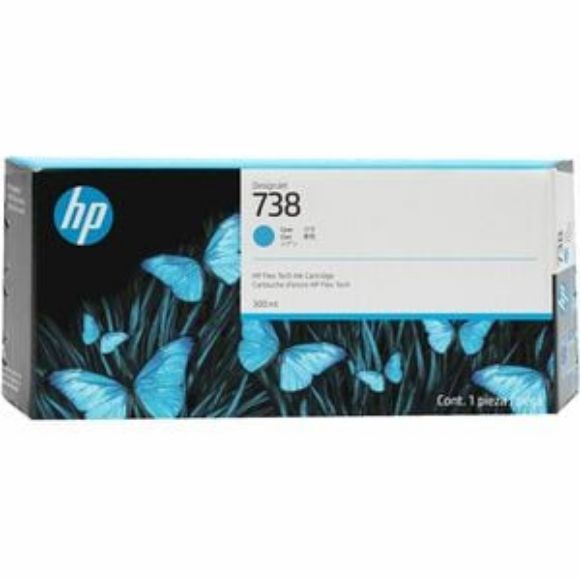 Imagen de HEWLETT PACKARD - HP 738 300ML CYAN INK CRTG 