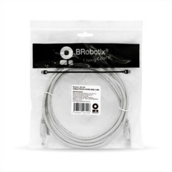 Imagen de PAQ. C/3 - DATA COMPONENTS - CABLE PATCH CAT5E UTP GRIS 3.0 METROS (10 FT)