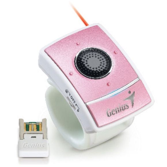 Imagen de DTC - GENIUS - ANILLO PRESENTADOR LÁSER RECARGABLE 2.4 G ROSA