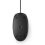 Imagen de PAQ. C/2 - HEWLETT PACKARD - MOUSE OPTICO HP 125 CON CABLE USB-A 3 BOTONES 1200PPP NEGRO 1YW