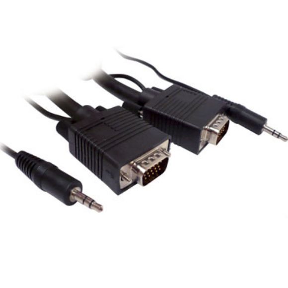 Imagen de DTC - B-ROBOTIX - CABLE MONITOR CON AUDIO HD15 MACHO-MACHO 30. MTS.  