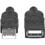 Imagen de PAQ. C/5 - IC - CABLE EXTENSION USB V2.0 TIPO A 0.9M NEGRO