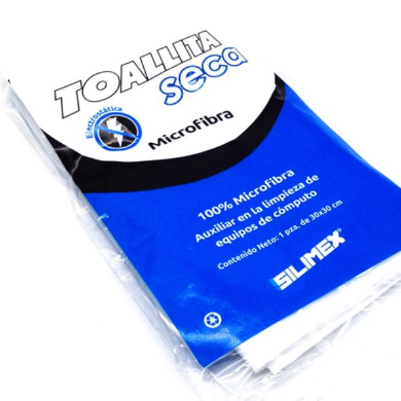 Imagen de PAQ. C/10 - DTC - SILIMEX - TOALLA SECA 1 PIEZA 100% MICROFIBRA 