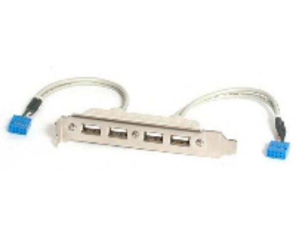 Imagen de PAQ. C/2 - STARTECH - BRACKET USB A HEMBRA 4 PUERTOS ADAPTADOR .