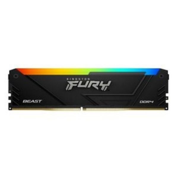 Imagen de KINGSTON - RAM FURY DIMM 16GB DDR4 3200 MH Z CL16 BEAST NEGRO RGB