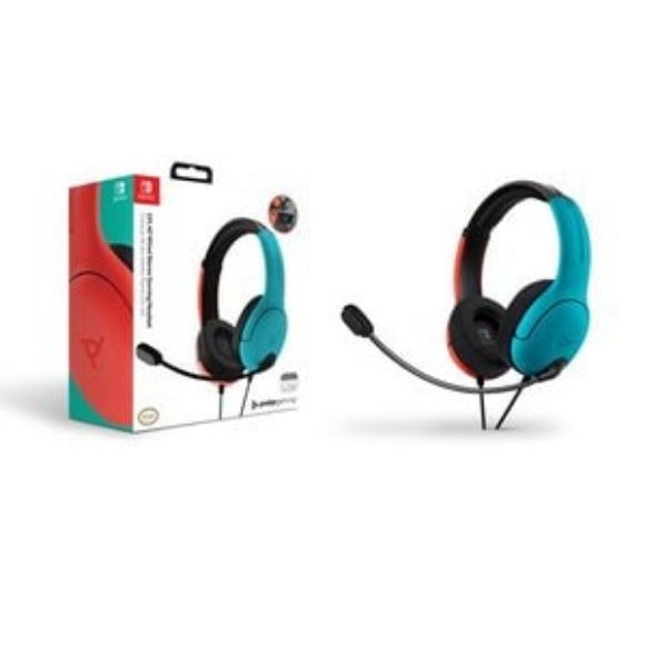 Imagen de VORAGO - LVL40 WIRED STEREO HEADSET FOR NINTENDO SWITCH JOYCON BLUE/RED
