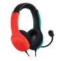 Imagen de VORAGO - LVL40 WIRED STEREO HEADSET FOR NINTENDO SWITCH JOYCON BLUE/RED