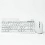 Imagen de PERFECT CHOICE - KIT TECLADO 2.4 GHZ BT RECARGABLE ZEBRARY - BLANCO