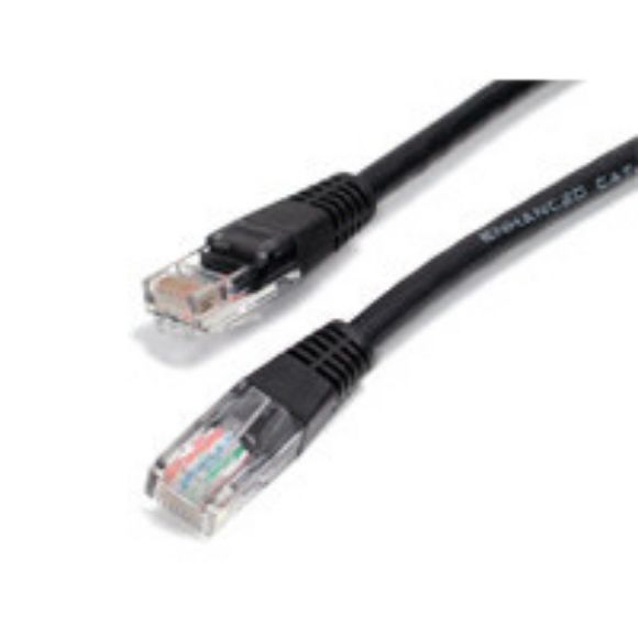 Imagen de PAQ. C/2 - STARTECH - CABLE 1.8M RED FAST ETHERNET CAT5E UTP RJ45 MOLDEADO NEGRO .
