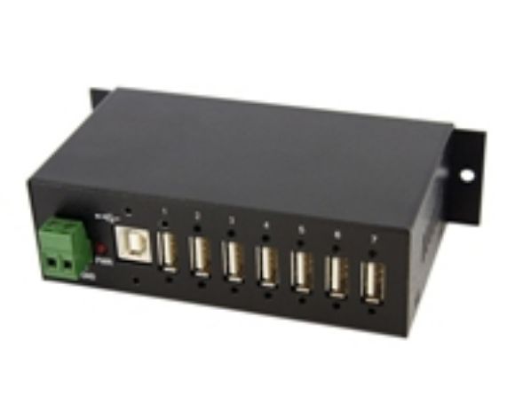 Imagen de STARTECH - RESISTENTE CONCENTRADOR USB 7 PUERTOS USO INDUSTRIAL MONTAR .
