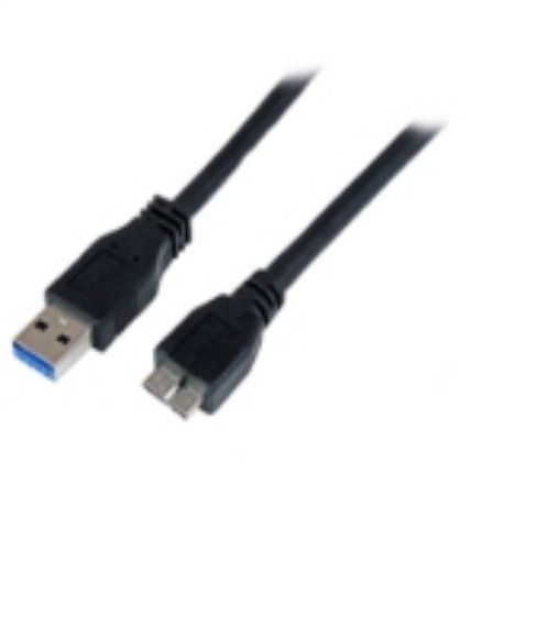 Imagen de STARTECH - CABLE 1M USB 3.0 MICRO USB B A USB A M A M CERTIFICADO SS .
