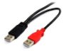 Imagen de PAQ. C/2 - STARTECH - CABLE DE 1.8M USB EN Y PARA DISCOS EXTERNOS 2X USBA A 1X MIN.B