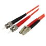 Imagen de STARTECH - CABLE 5M PATCH FIBRA DUPLEX MULTIMODO 50/125 LC A ST .
