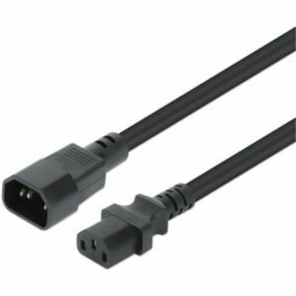 Imagen de PAQ. C/2 - IC - CABLE DE EXTENSIN DE ALIMENTAC PDU C13 A C14 SERVIDOR MONITOR 3M