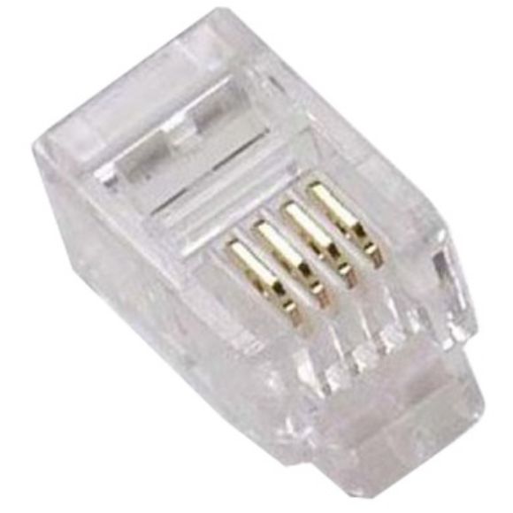 Imagen de PAQ. C/2 - DTC - B-ROBOTIX - PLUG RJ11 CAT5E 6 POSICIONES 4 HILOS
