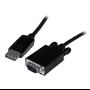 Imagen de STARTECH - CABLE 3M ADAPTADOR CONVERTIDOR DISPLAYPORT A VGA ACTIVO 1080P .
