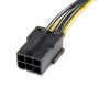 Imagen de STARTECH - CABLE ADAPTADOR DE CORRIENTE PCI EXPRESS 6 PINES A 8 PINES .