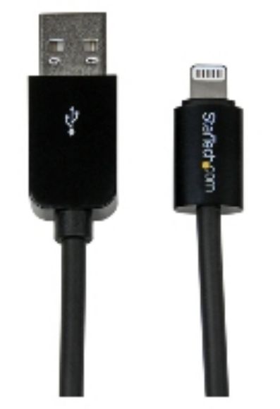 Imagen de STARTECH - CABLE 1M LIGHTNING APPLE IPOD IPAD IPHONE 5 A USB 2.0 NEGRO