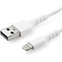 Imagen de STARTECH - CABLE DE 1M USB A LIGHTNING CERTIFICADO MFI APPLE BLANCO