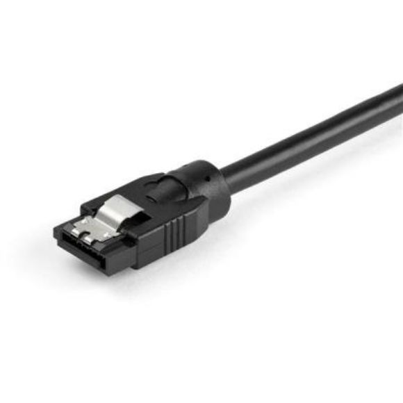 Imagen de PAQ. C/2 - STARTECH - CABLE SATA REDONDO DE 0.6M CONECTORES CON CIERRE-6GBS