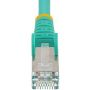 Imagen de PAQ. C/2 - STARTECH - CABLE 1.8M CAT6A AGUAMARINA SNAGLESS POE 100W RJ45