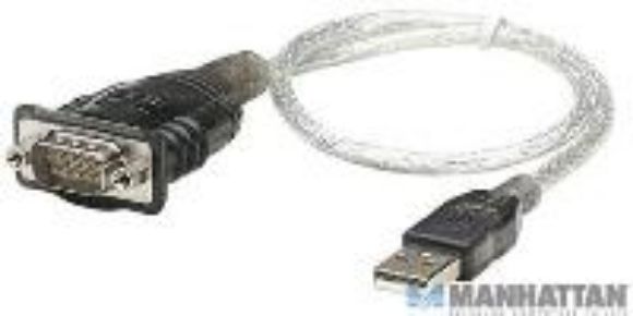 Imagen de MANHATTAN - CONVERTIDOR USB A SERIAL DB9M  BOLSA                                  