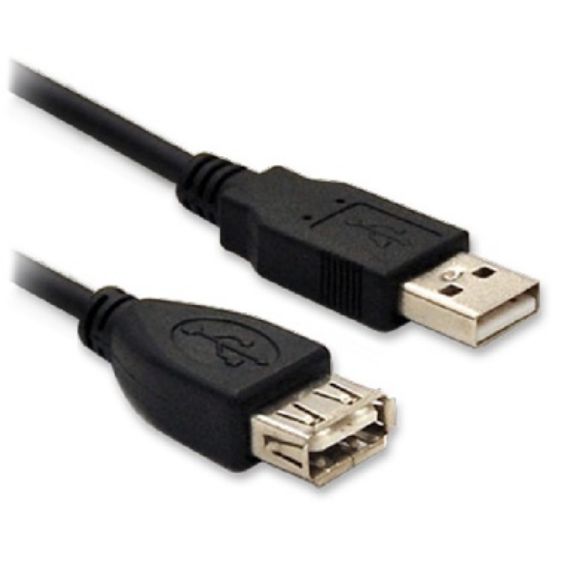 Imagen de PAQ. C/5 - DTC - B-ROBOTIX - CABLE USB V2.0, EXTENSIÓN, MACHO - HEMBRA, 0.9 M