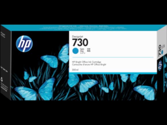 Imagen de HEWLETT PACKARD - HP 730 CYAN 300ML TINTA AMPLIO FORMATO P2V68A