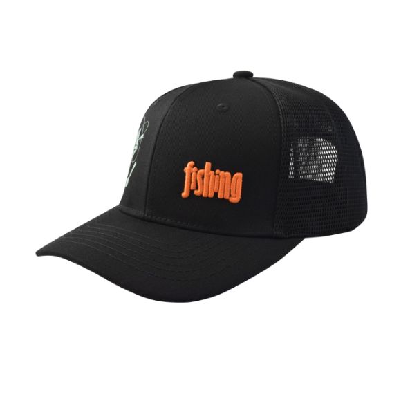 Imagen de SION - GORRA CON MALLA Y AJUSTADOR SNAPBACK DE PLÁSTICO, FISHING, NEGRA