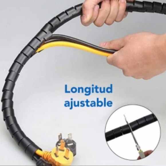 Imagen de PAQ. C/3 - DATA COMPONENTS - ORGANIZADOR DE CABLES EN TUBO .