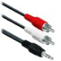 Imagen de PAQ. C/3 - DTC - B-ROBOTIX - CABLE RCA, 2 AUDIO MACHO A 3.5 MM MACHO, 1.8 M