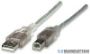 Imagen de PAQ. C/3 - MANHATTAN - CABLE USB V2.0 A-B  4.5M, PLATA                                       