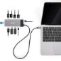Imagen de MANHATTAN - DOCKING USB-C 10 PTOS, 2XHDMI, 5XUSB-A, USB-C, USB-C PD, RJ45, TARJETA SD-MICROSD