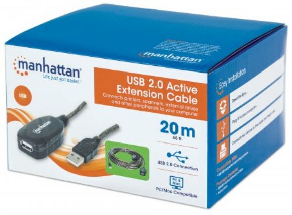 Imagen de MANHATTAN - CABLE USB EXT. ACTIVA 20.0M