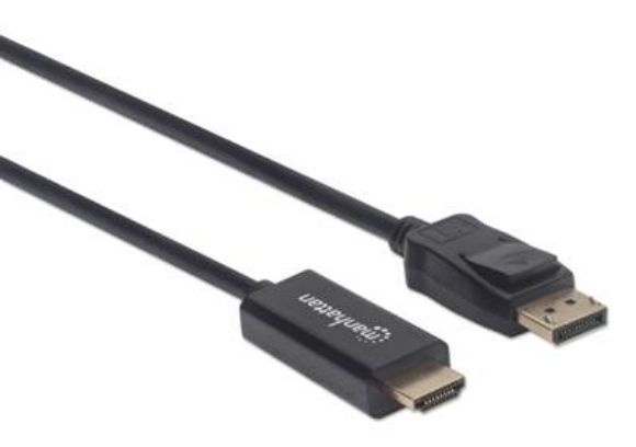 Imagen de MANHATTAN - CABLE DISPLAYPORT - HDMI M-M 1080P  1.8M