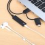 Imagen de MANHATTAN - CONVERTIDOR USB 2.0 / USB-C A TARJETA SONIDO 3.5 MM, CABLE CON CONTROLES