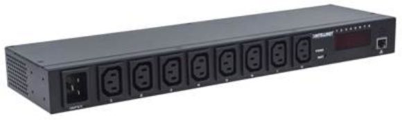 Imagen de INTELLINET - BARRA PDU  8 CONT. GAB/RACK 19", 1U, INTELIGENTE CON MONITOREO