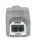 Imagen de PAQ. C/5 - MANHATTAN - CABLE USB V2.0 A-B  3.0M, PLATA                                       