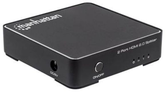 Imagen de MANHATTAN - VIDEO SPLITTER HDMI UHDTV 4K@60HZ, 1 IN : 2 OUT