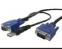 Imagen de STARTECH - CABLE KVM DE 3M ULTRA DELGADO 2EN1 VGA USB HD15 MACHO A MACHO .