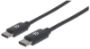 Imagen de PAQ. C/2 - MANHATTAN - CABLE USB-C V2.0, C-C 2.0M NEGRO 480MBPS
