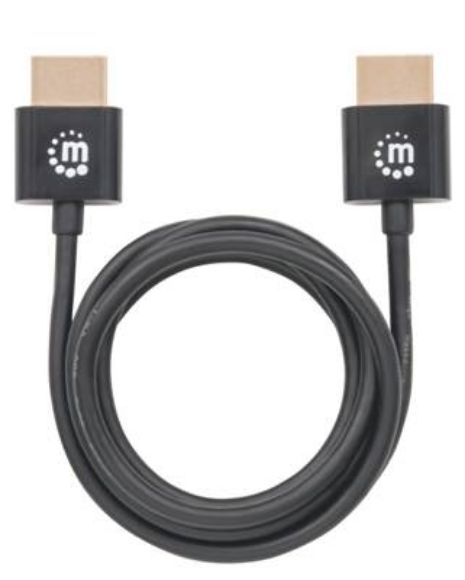 Imagen de MANHATTAN - CABLE HDMI 2.0 ULTRADELGADO M-M 1.0M BL