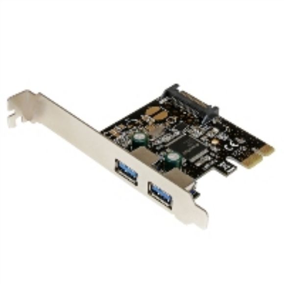 Imagen de STARTECH - TARJETA PCI EXPRESS 2 PUERTOS USB 3.0 CON ALIMENTACION SATA HU.