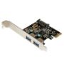 Imagen de STARTECH - TARJETA PCI EXPRESS 2 PUERTOS USB 3.0 CON ALIMENTACION SATA HU.