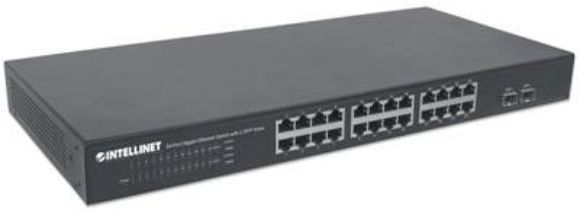 Imagen de INTELLINET - SWITCH GB 24 PTOS 19" + 2 SFP