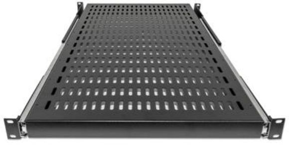 Imagen de INTELLINET - CHAROLA GABINETE 19", 1U, DESLIZABLE, AJUSTABLE 60-80CM, VENTILADA, 35KG