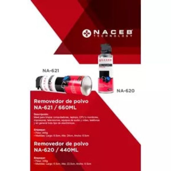 Imagen de PAQ. C/2 - NACEB - AIRE COMPRIMIDO NACEB 660 ML . .