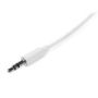 Imagen de PAQ. C/5 - STARTECH - CABLE 1M AUDIO ESTEREO 3.5MM MINIJACK PLUG MACHO MACHO .