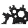 Imagen de WALLIS - MULTIHERRAMIENTA UNIVERSAL DE 22 USOS, 6.6 CM DIÁMETRO, ACERO INOXIDABLE NEGRO, BLISTER