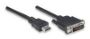 Imagen de PAQ. C/2 - MANHATTAN - CABLE VIDEO HDMI - DVI-D M-M  1.8M                                    